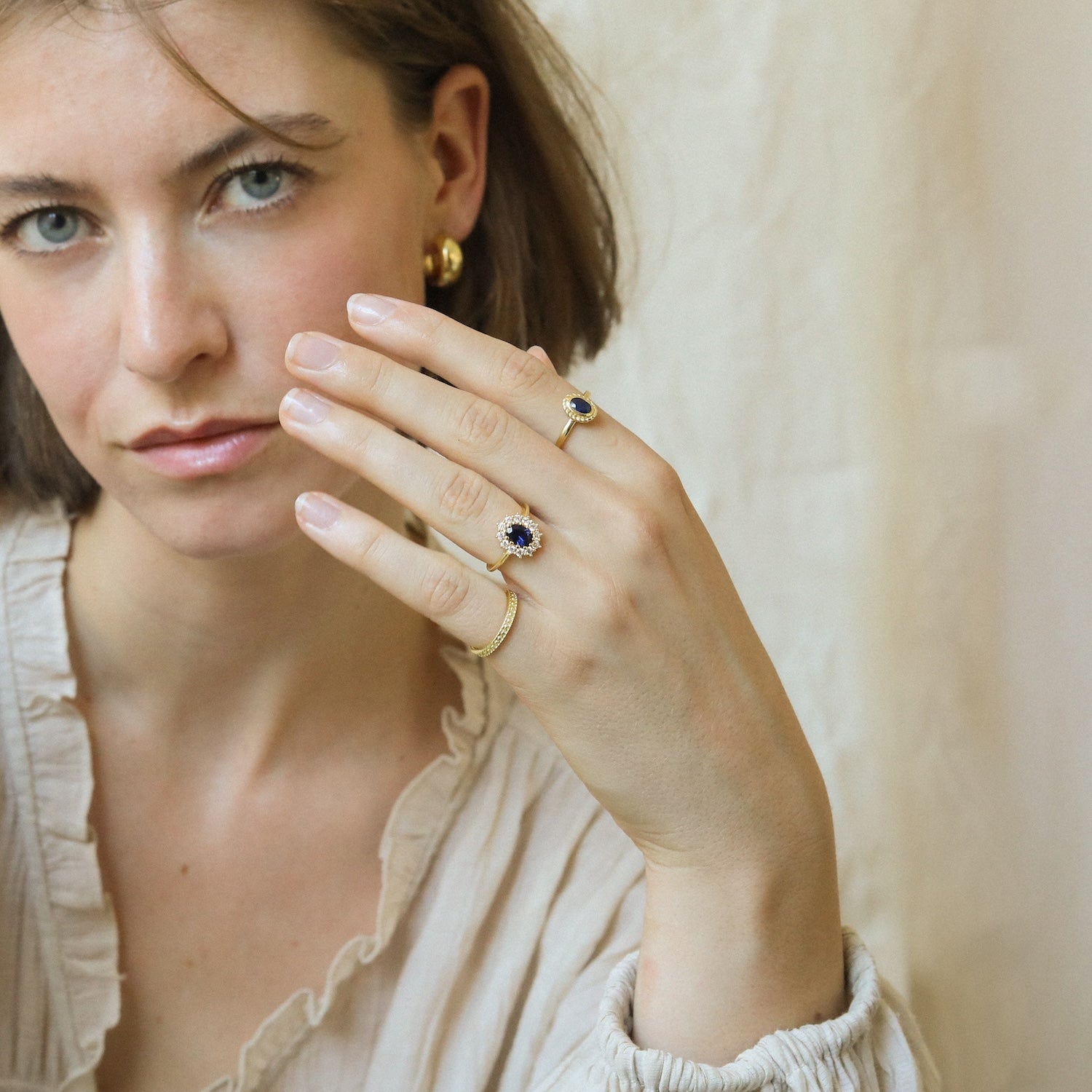 Lady Diana Ring Blue